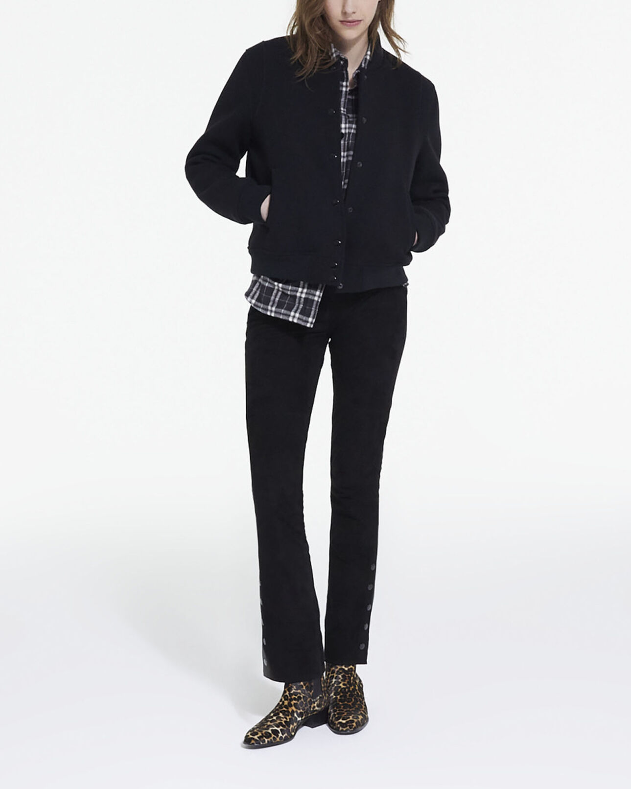 The Kooples WOMEN BLACK black wool jacket