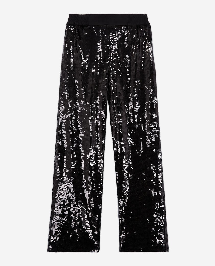The Kooples FEMME BLACK pantalon à sequins noir