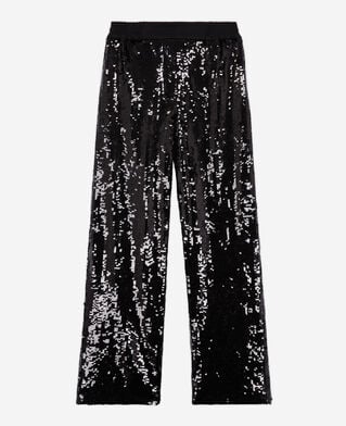 The Kooples FEMME BLACK pantalon à sequins noir