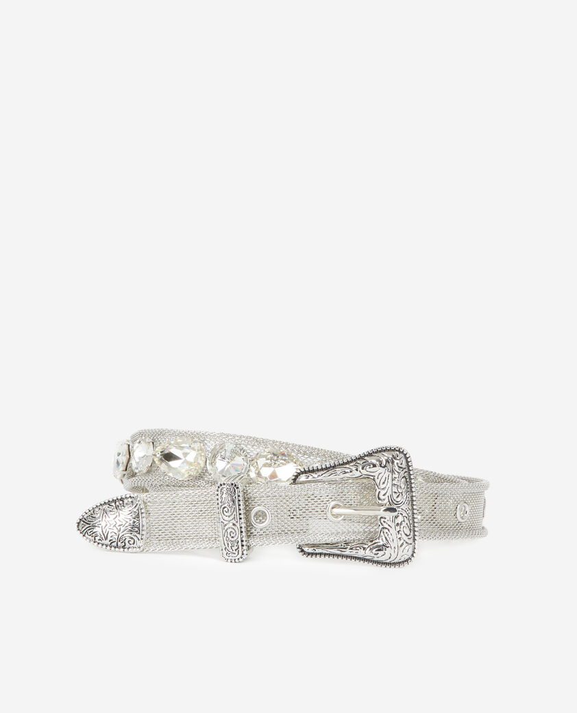 The Kooples FEMME WHITE / SILVER ceinture avec bijoux et boucle western