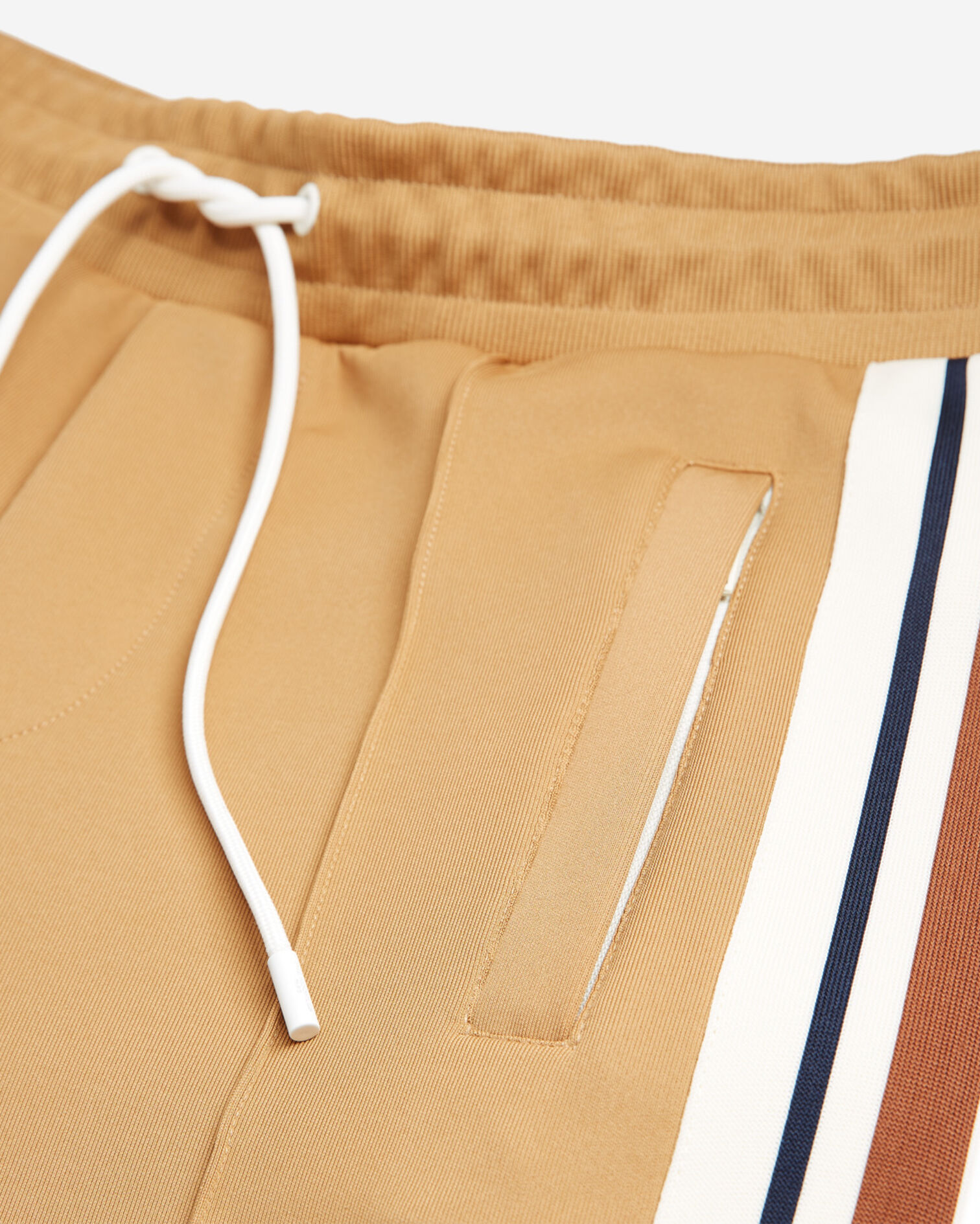 Camel joggers with side zippers and stripes, CAMEL, hi-res image number null