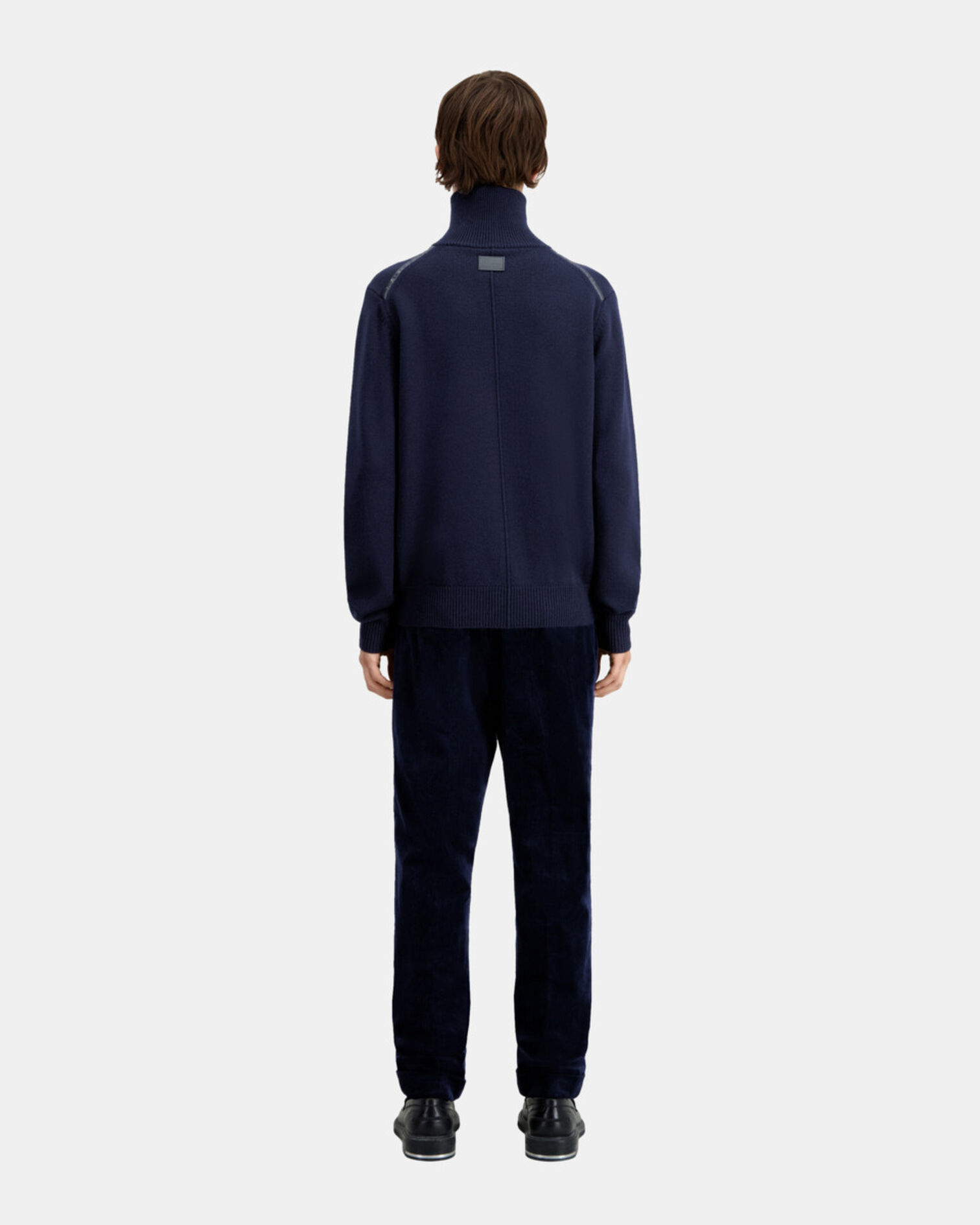 Blue wool sweater, NAVY, hi-res image number null
