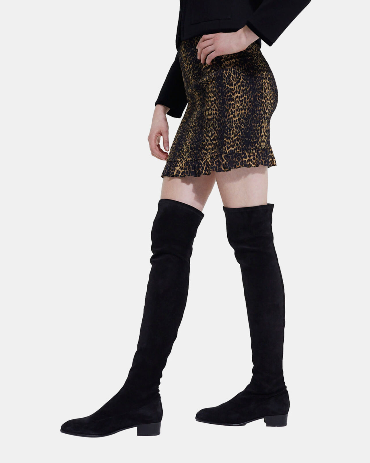 The Kooples WOMEN LEOPARD leopard print short skirt
