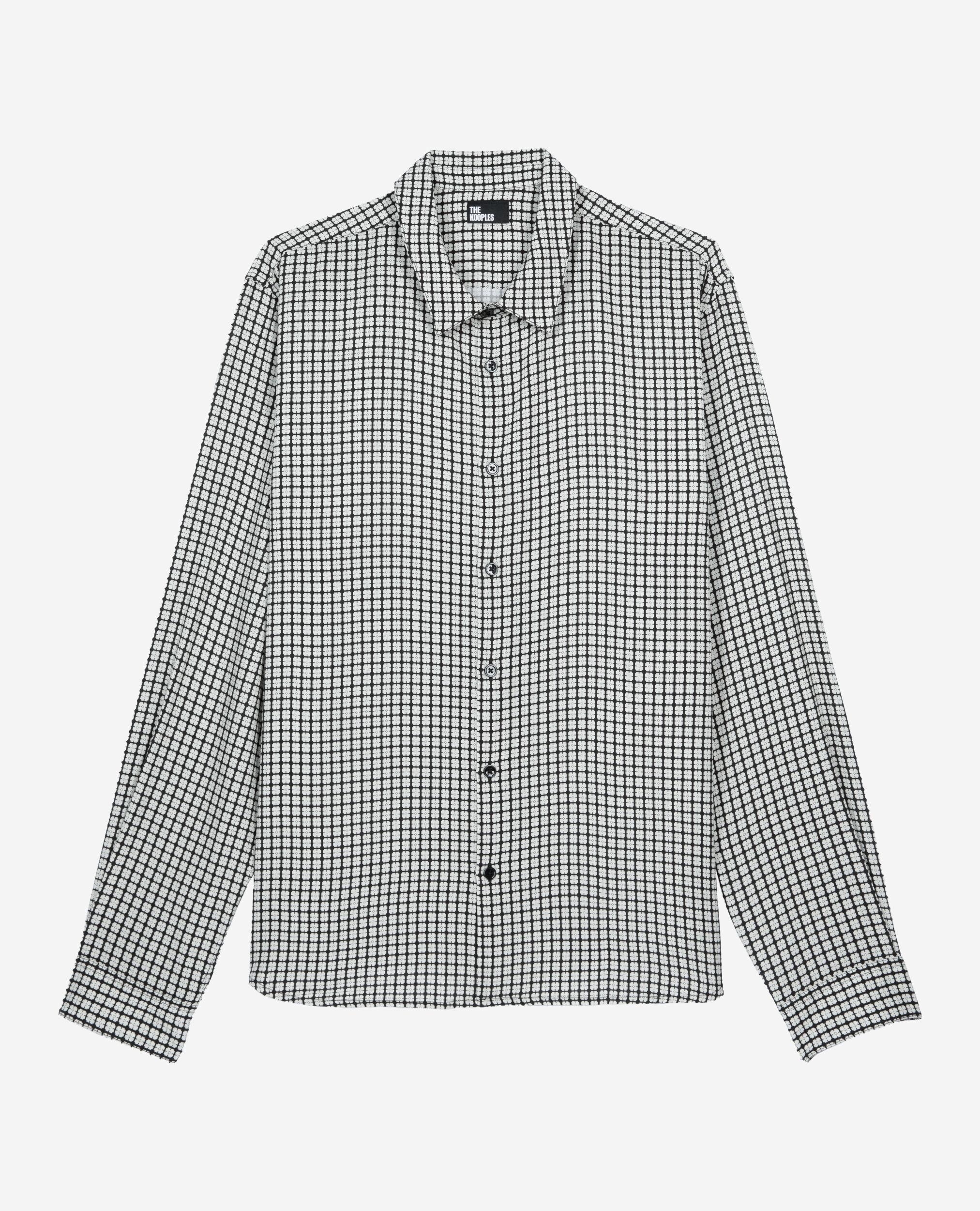 Chemise imprimé fleuri, BLACK WHITE, hi-res image number null