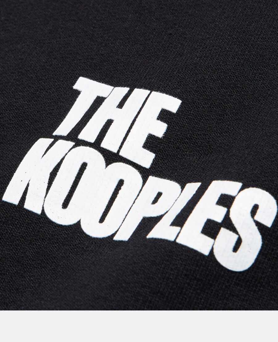sweatshirt logo the kooples noir