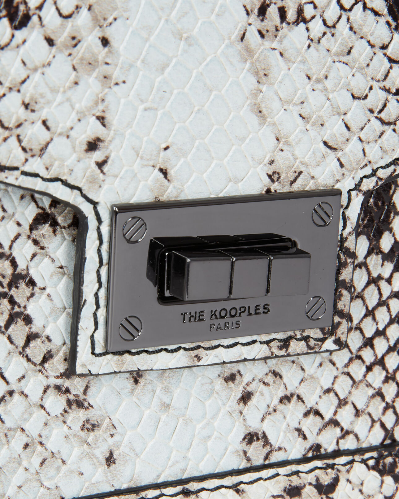 The Kooples DAMEN BLACK WHITE kleine emiliy tasche aus leder