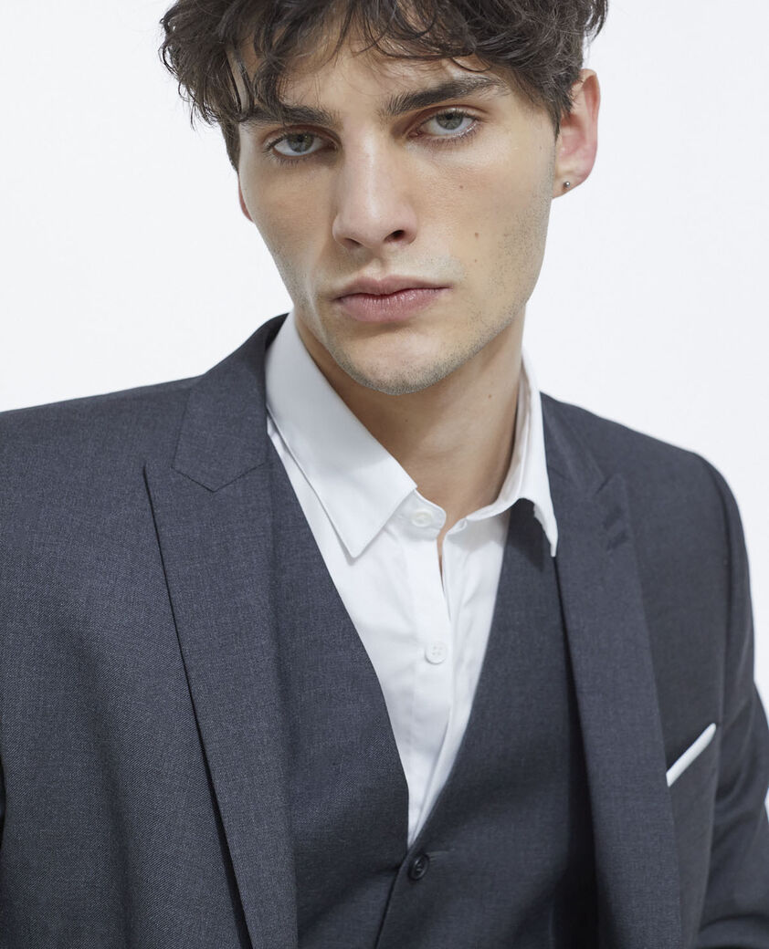 The Kooples HOMME DARK GREY veste de costume grise