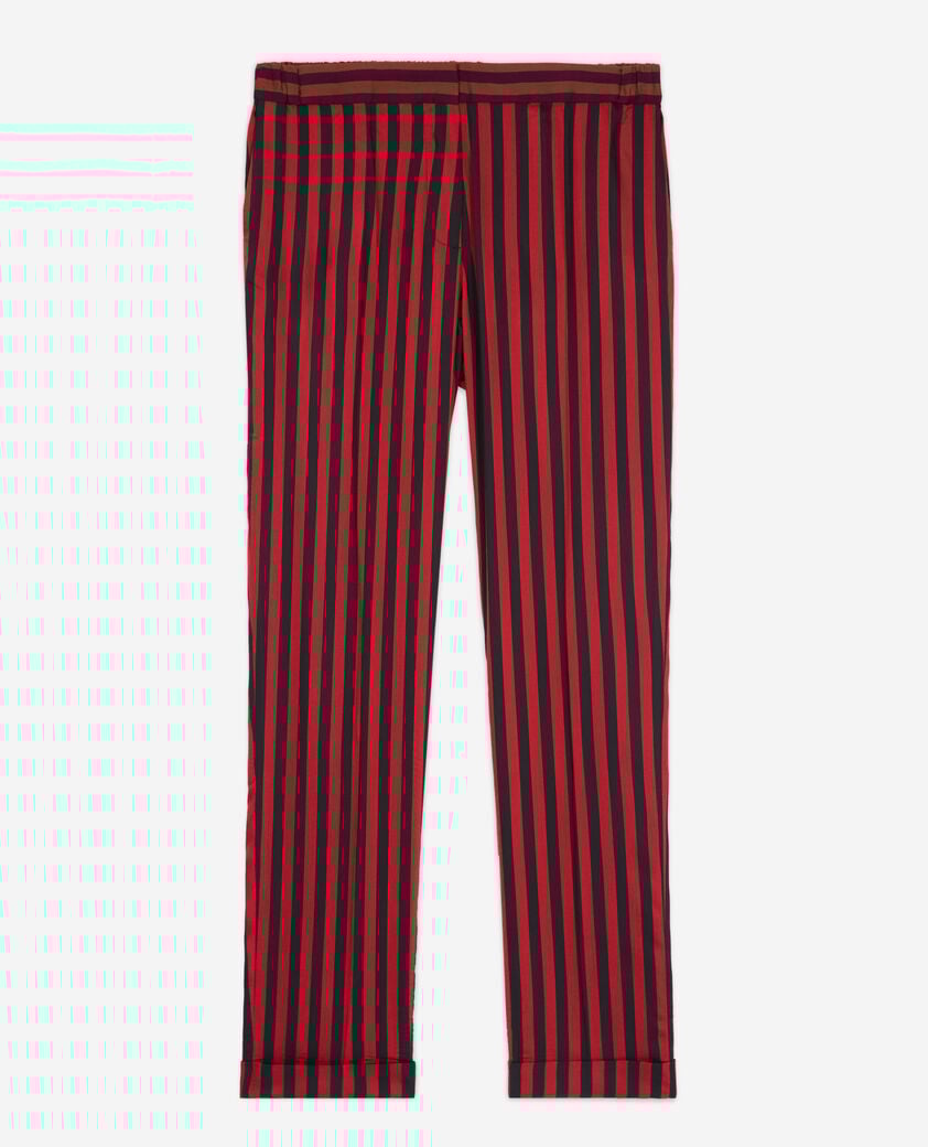 The Kooples MUJER ROUGE NOIR pantalón rayas