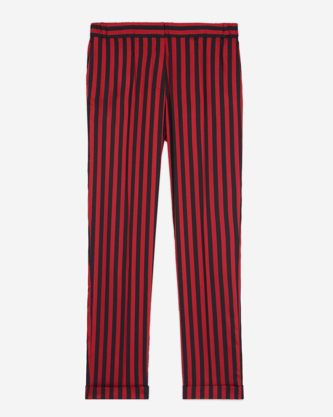 The Kooples FEMME ROUGE NOIR pantalon à rayures
