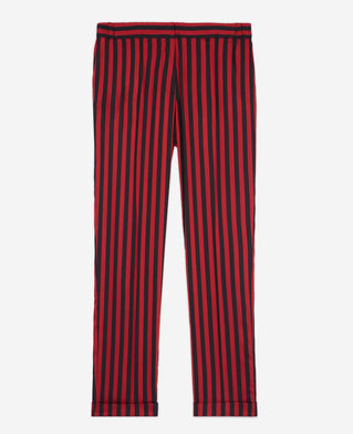 The Kooples MUJER ROUGE NOIR pantalón rayas