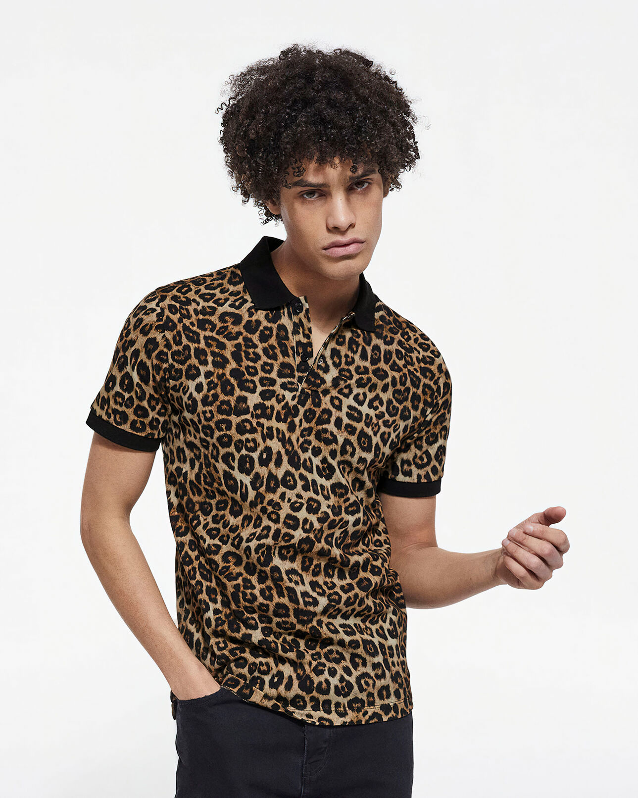 The Kooples HOMME LEOPARD polo léopard