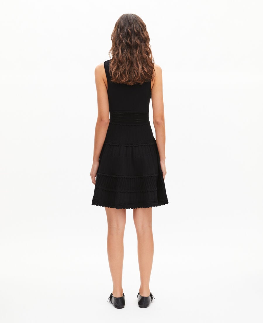The Kooples F BLACK short black mesh dress