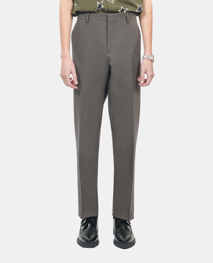 The Kooples H BROWN brown wool suit trousers