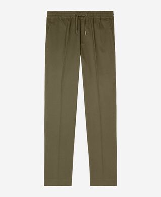 The Kooples MEN KAKI straight khaki cotton pants