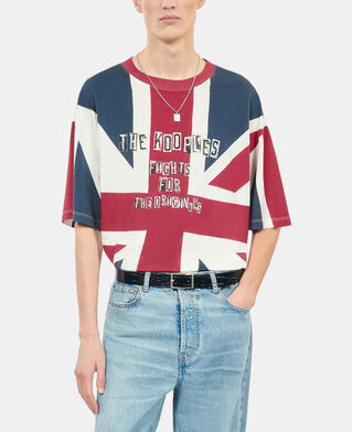 The Kooples MEN RED uk flag printed t-shirt