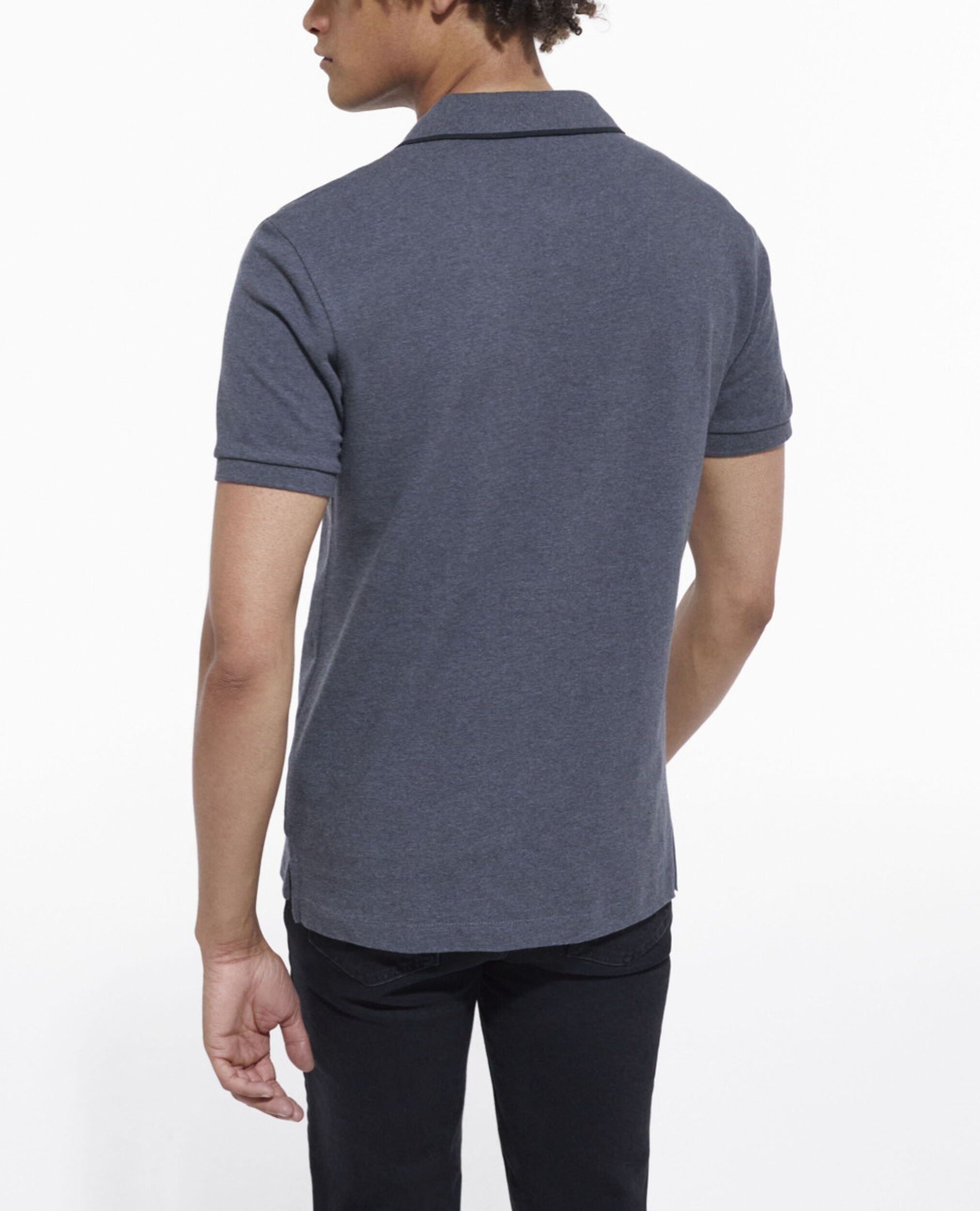 Poloshirt grau, ANTHRACITE MELANGE, hi-res image number null