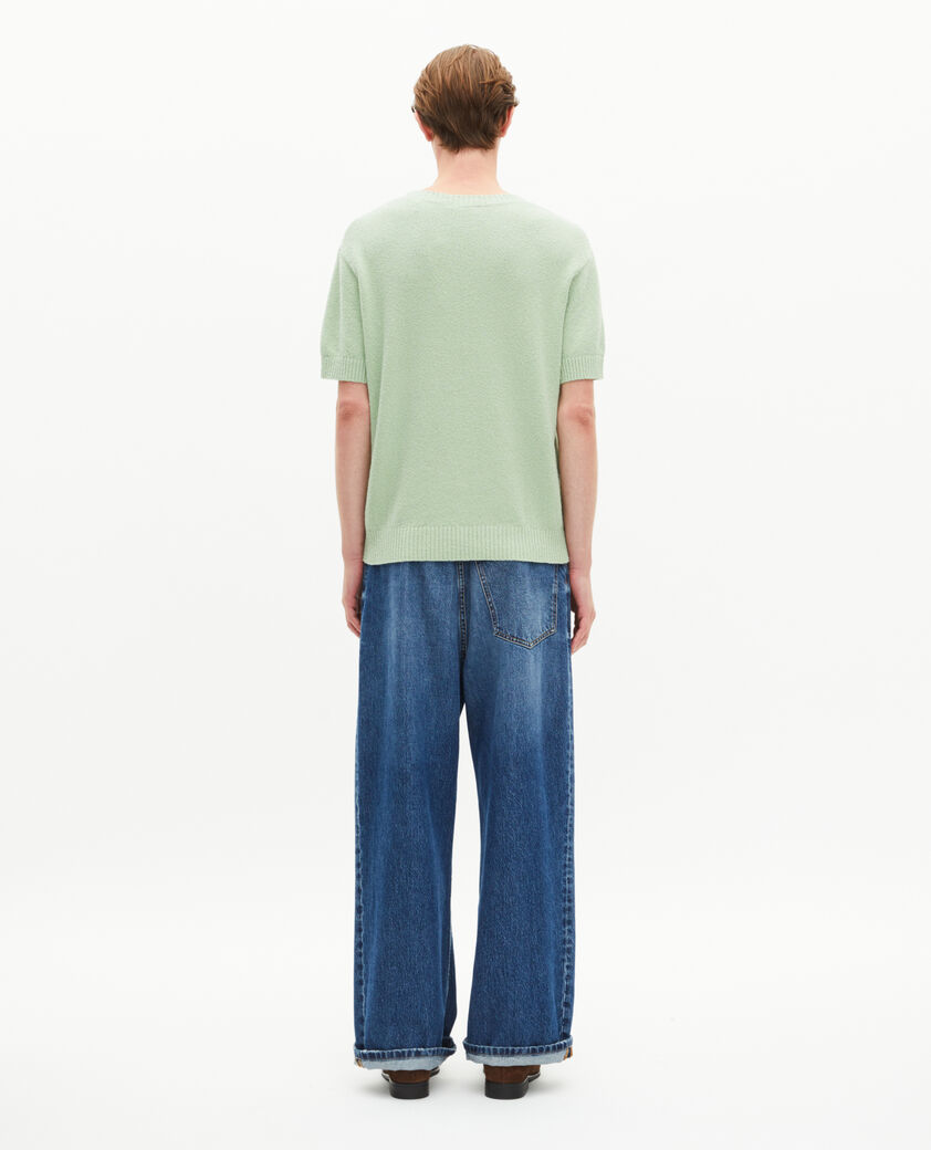 The Kooples MEN ALMOND GREEN almond green short-sleeved sweater