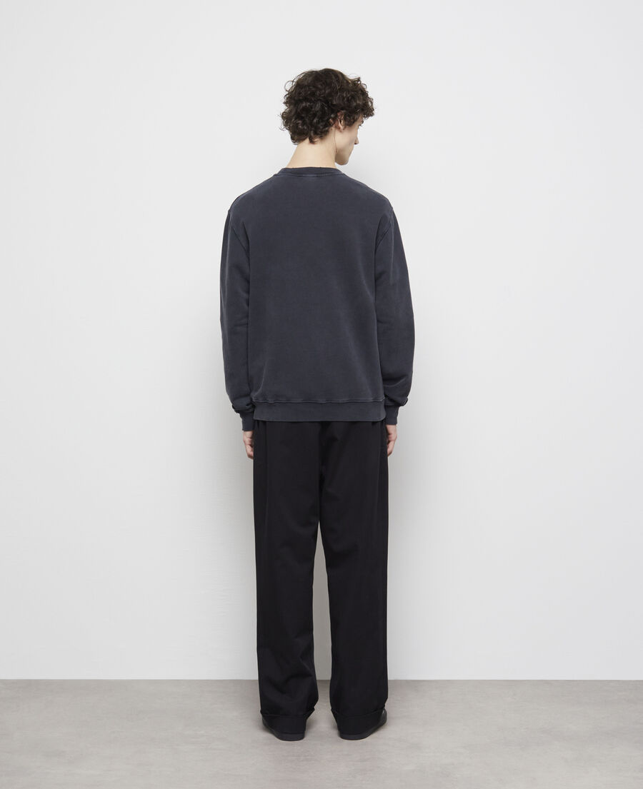 sweatshirt sérigraphié noir