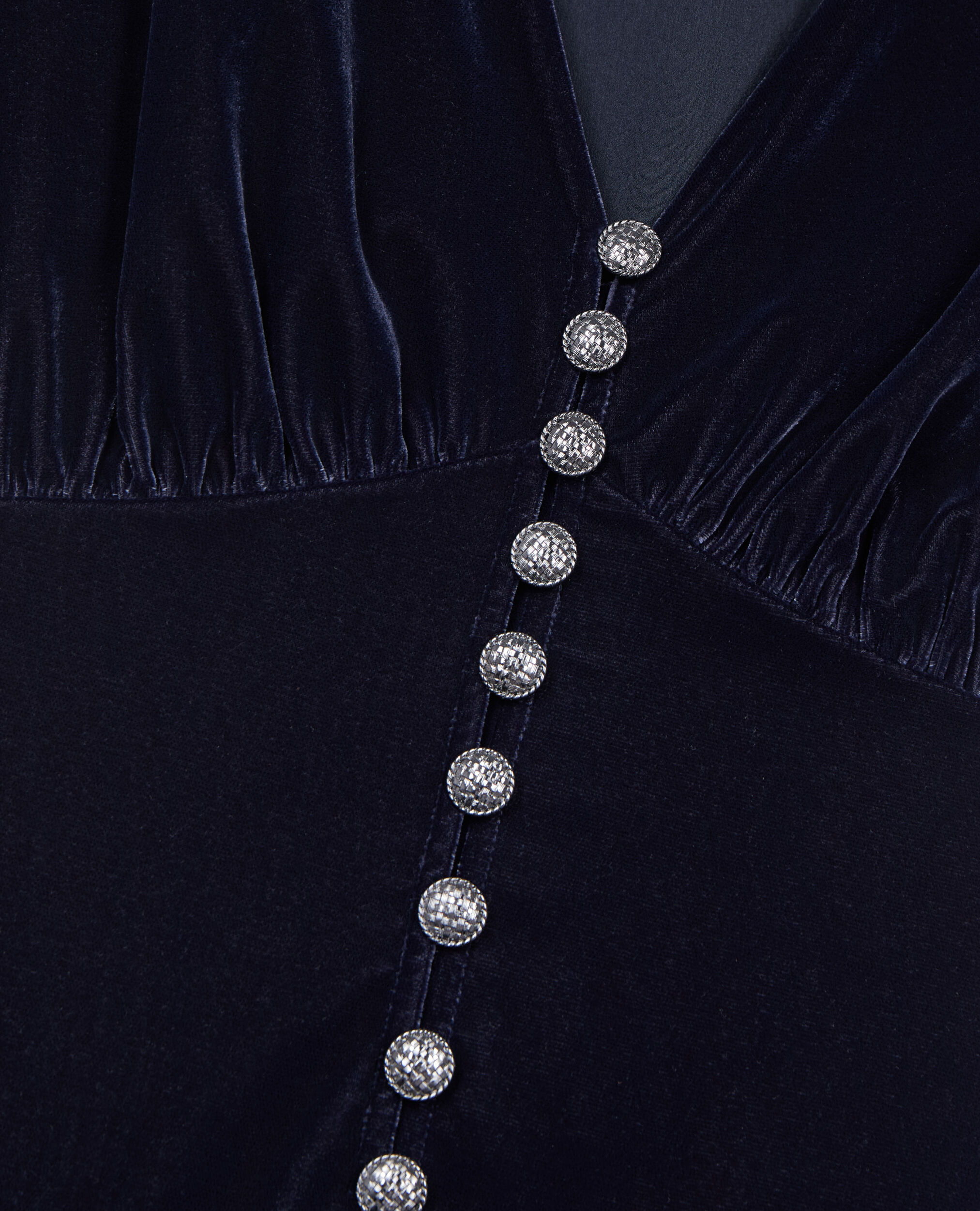Navy velvet dress topshop shop