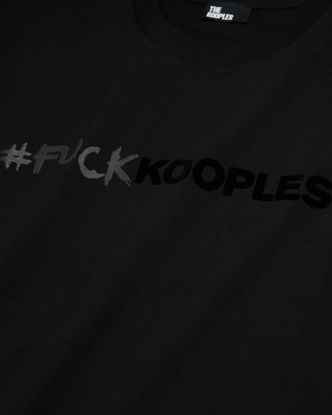 The Kooples MUJER BLACK camiseta logotipo negra para mujer