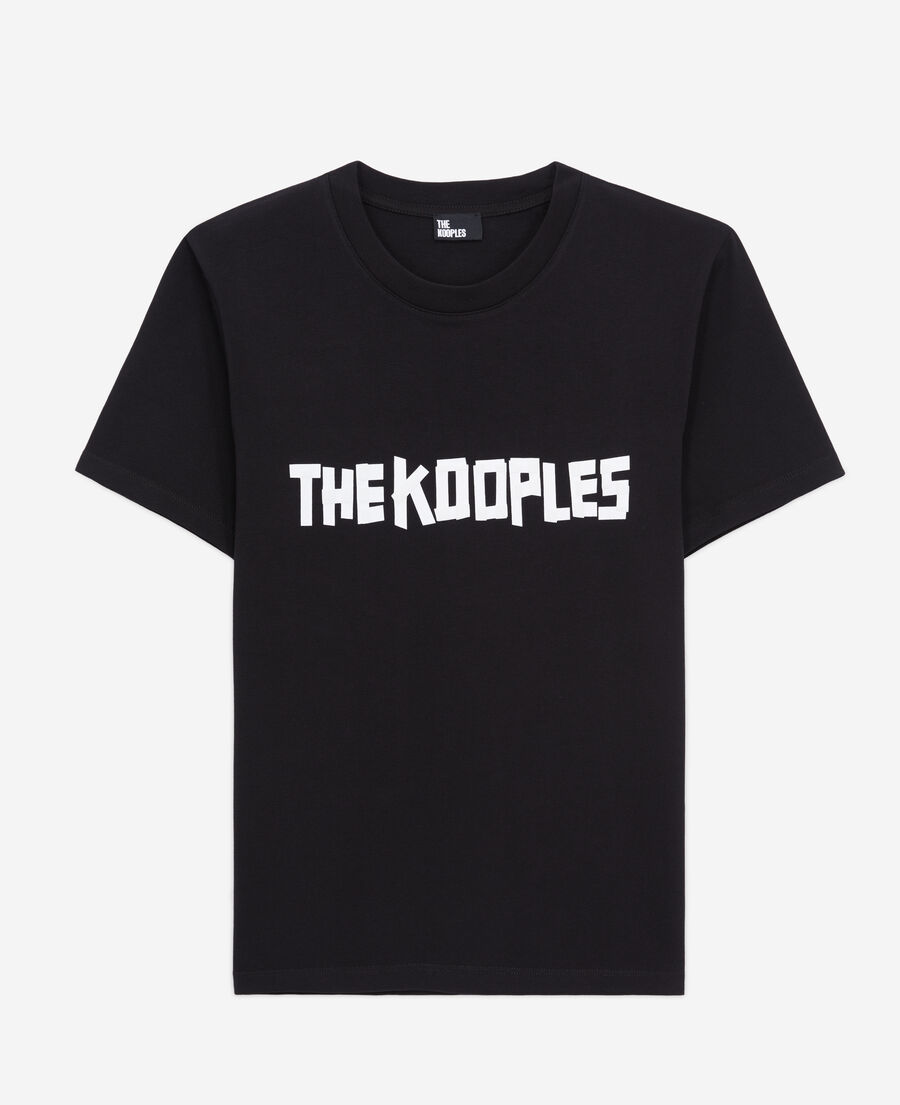 black t-shirt with logo