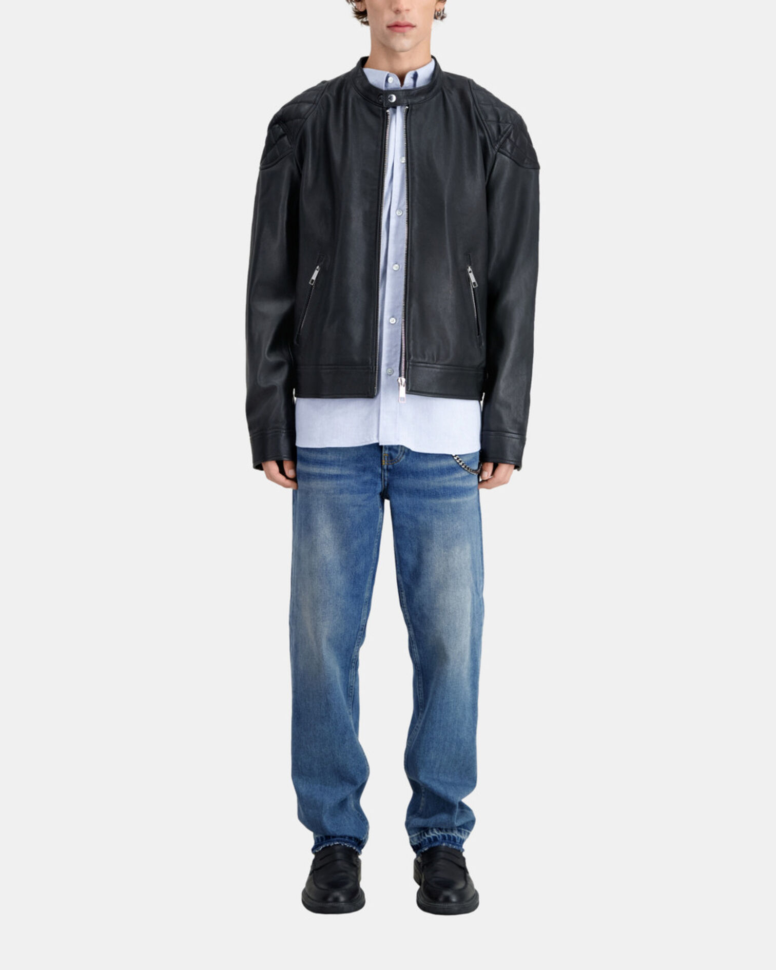 Blue Oxford shirt, LIGHT BLUE, hi-res image number null