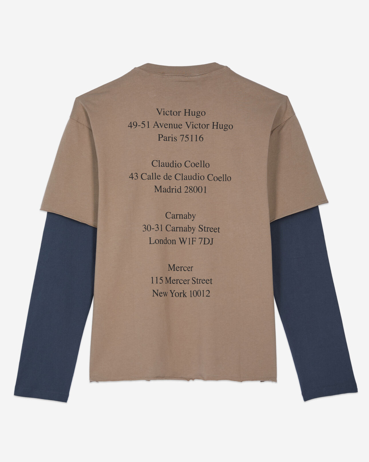 The Kooples HOMME BEIGE KAKI t-shirt manches longues kaki