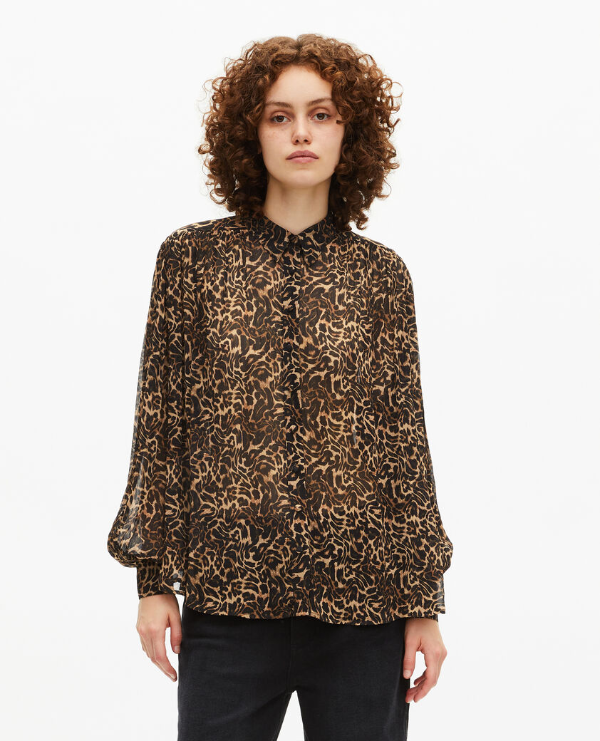 The Kooples FEMME LEOPARD chemise imprimé léopard