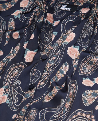 The Kooples WOMEN BLACK / PINK long printed dress