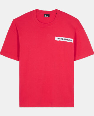 The Kooples DAMEN RUBIS rotes t-shirt aufn&auml;hern