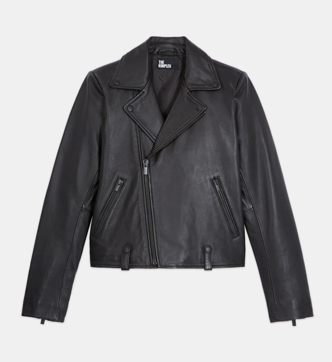 Blouson en cuir noir