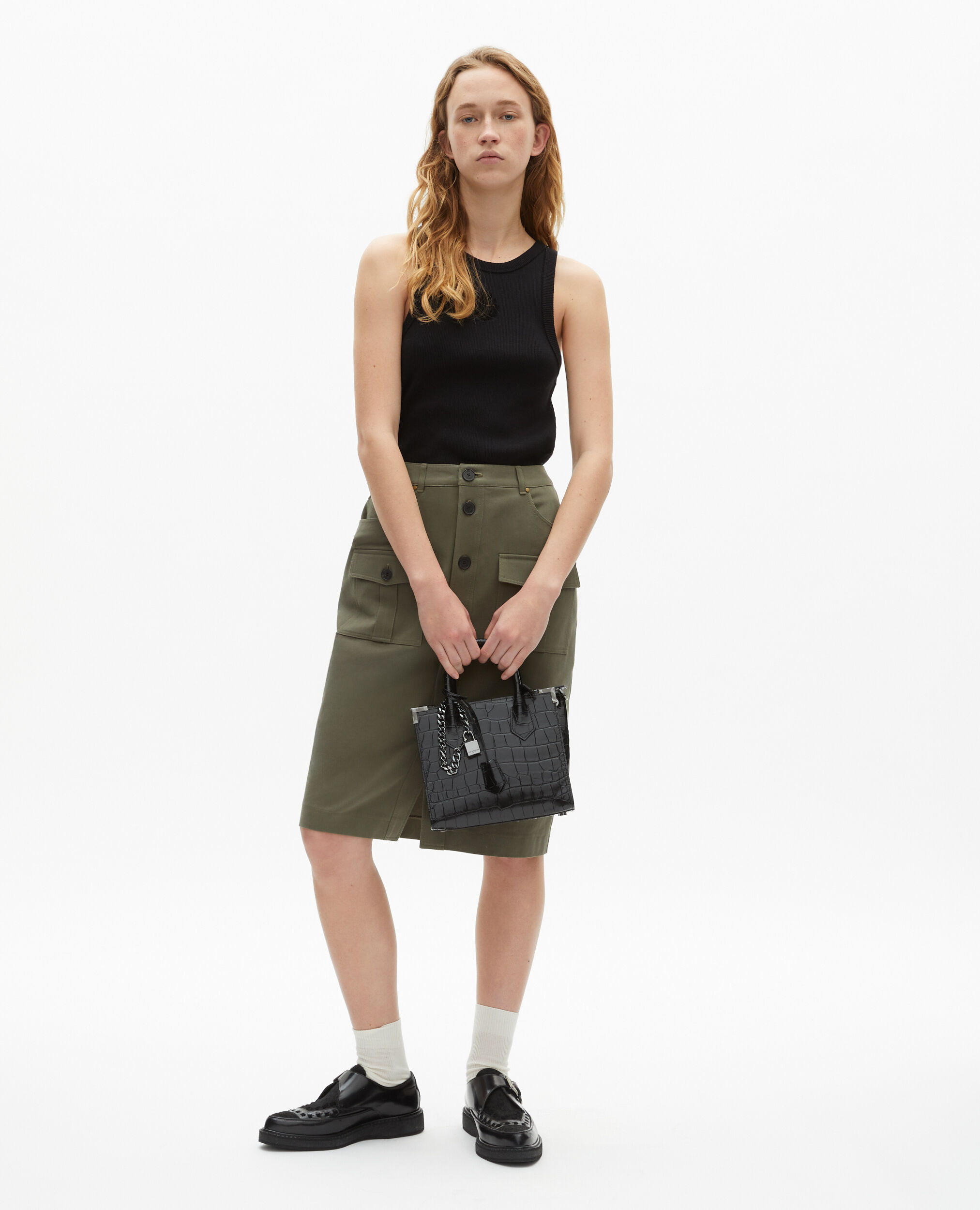 Medium Ming bag in black leather The Kooples US