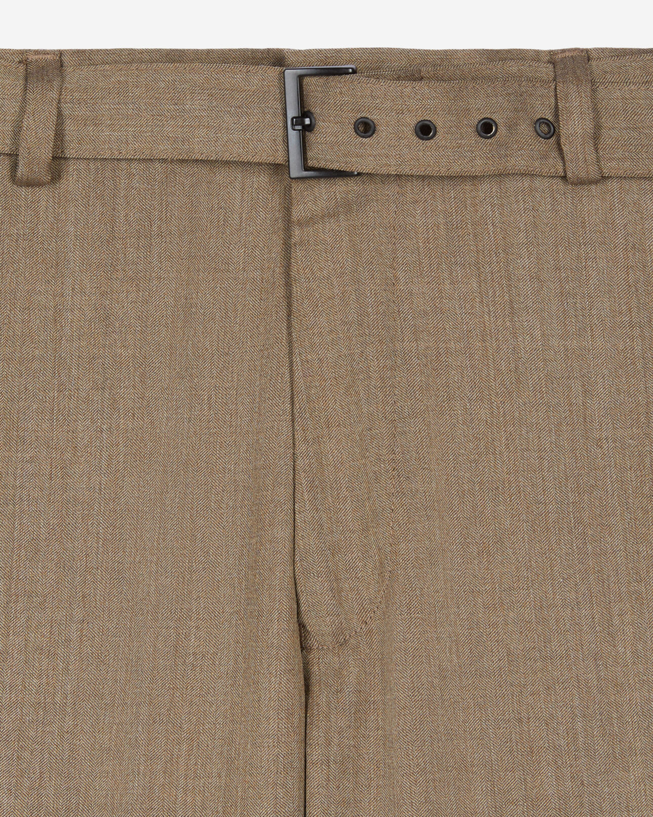 The Kooples MEN BROWN light brown wool suit trousers
