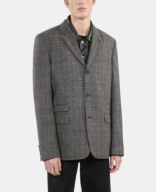 The Kooples HERREN BROWN / BLACK blazer aus wolle mit prince-of-wales-muster