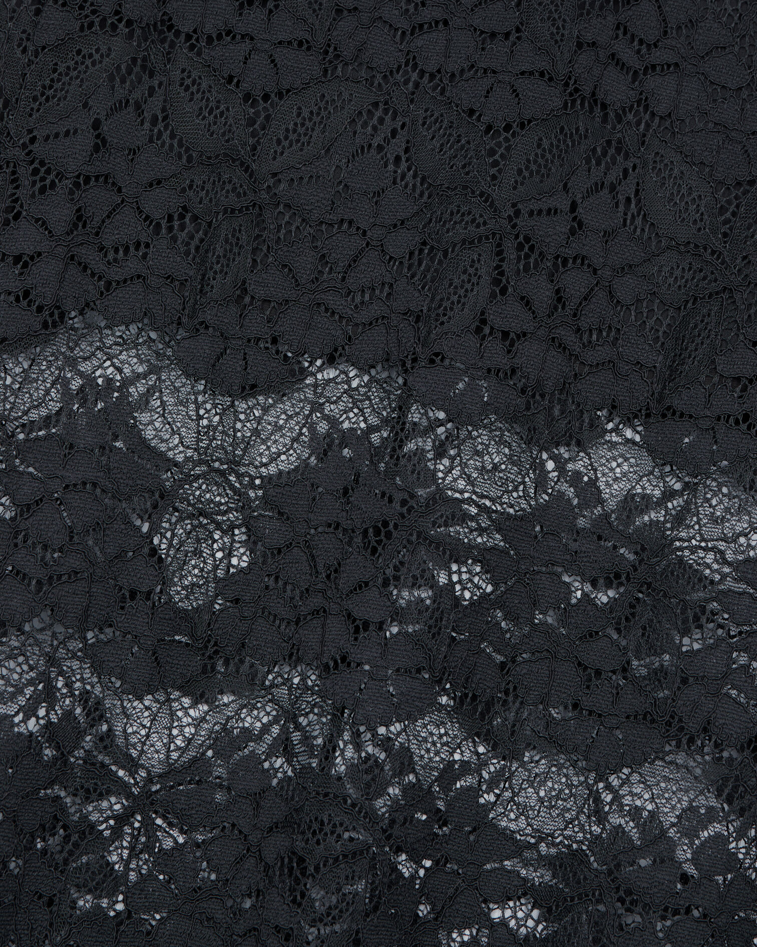 Jupe longue en dentelle noire, BLACK, hi-res image number null