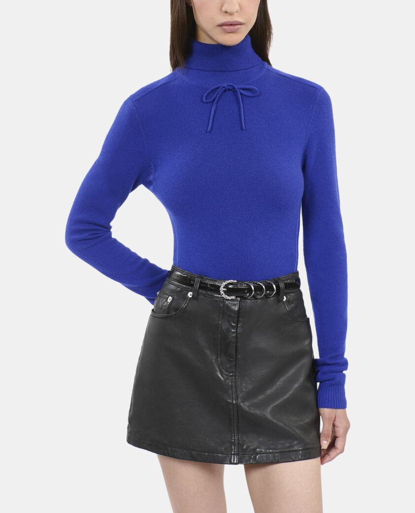 The Kooples WOMEN BLUE ELECTRIC electric blue cashmere sweater