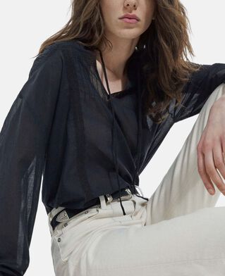 The Kooples F BLACK black cotton top