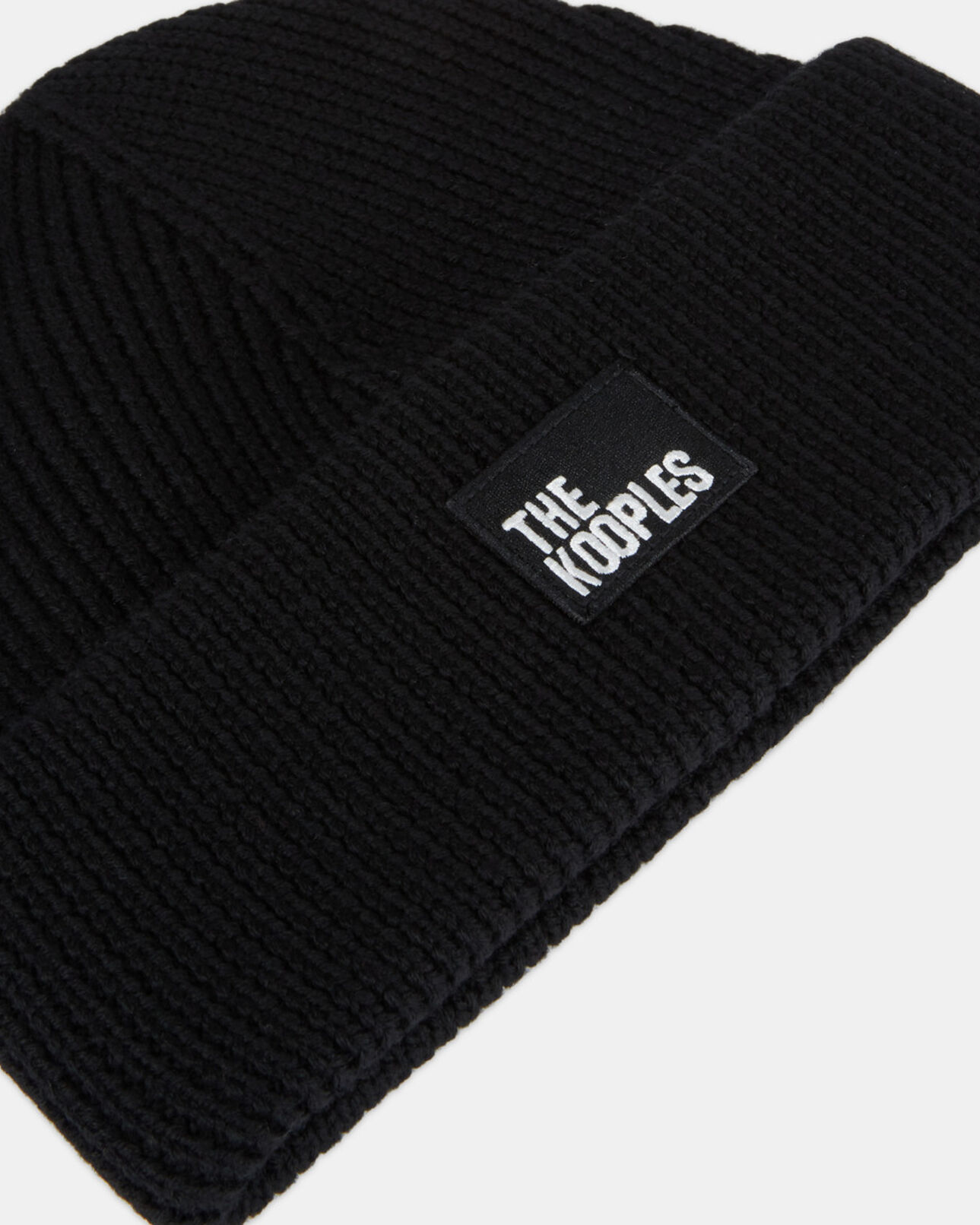 The Kooples MIXED BLACK black wool beanie