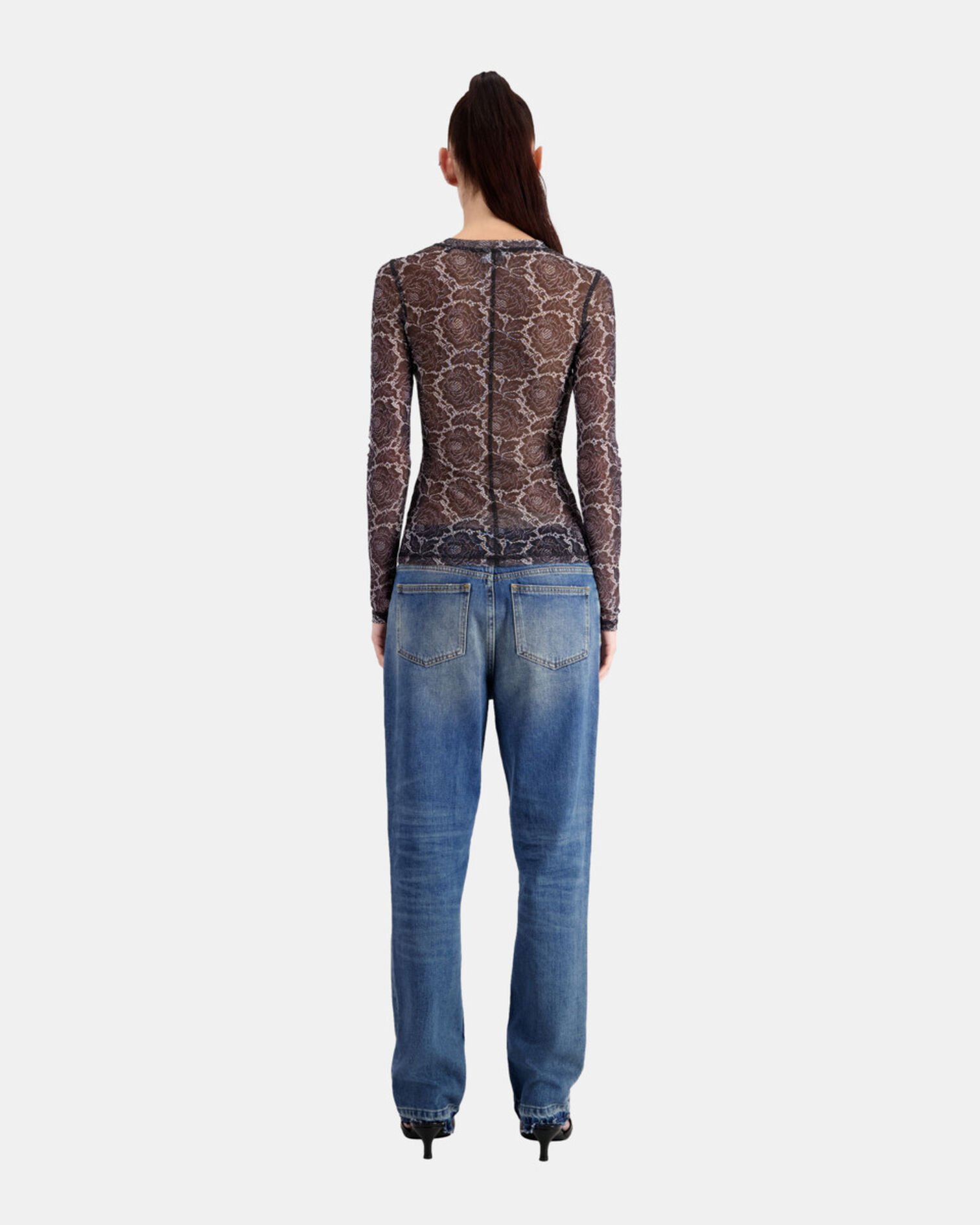 Top imprimé, BLACK, hi-res image number null