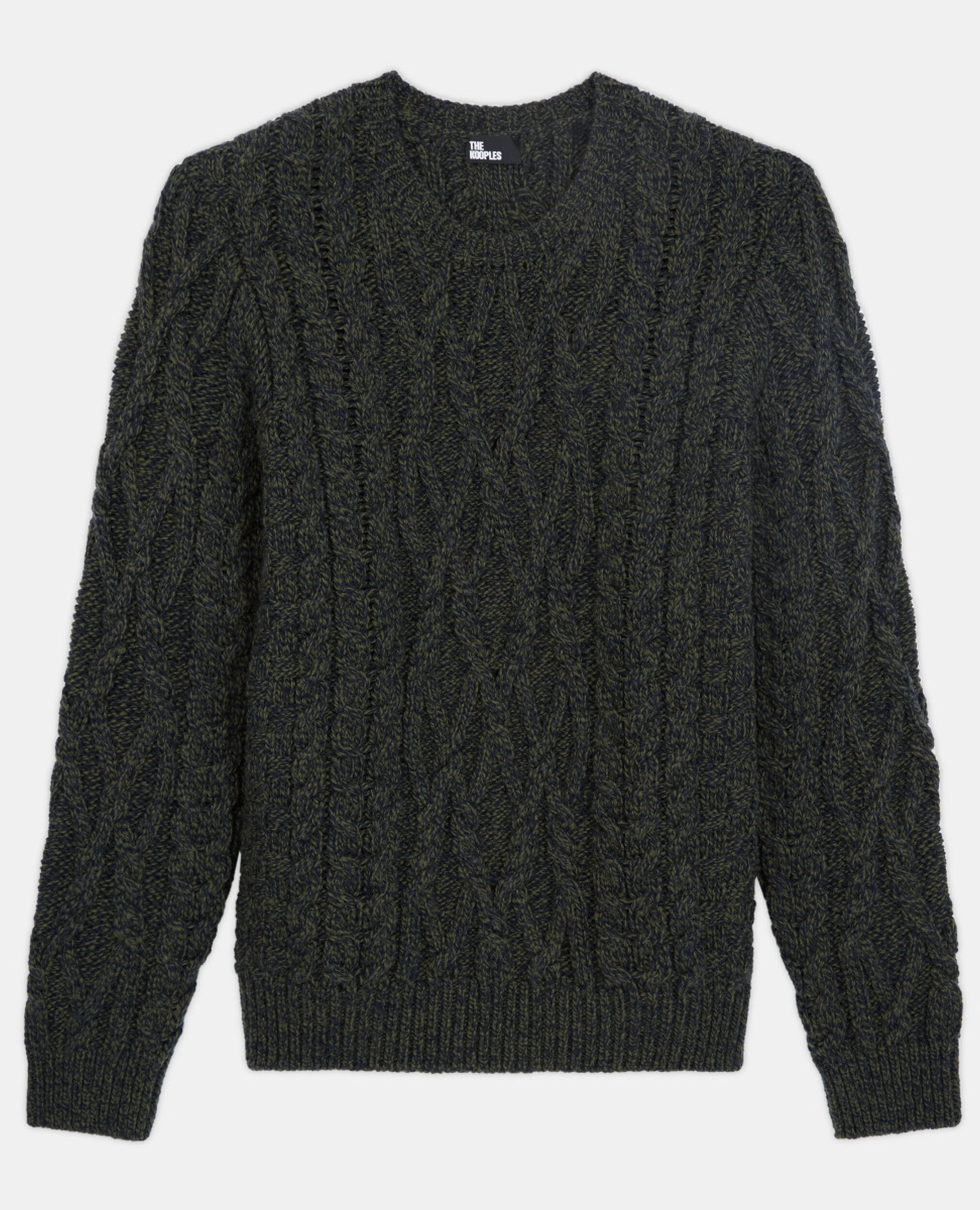 Pull en laine, KAKI NAVY, hi-res image number null