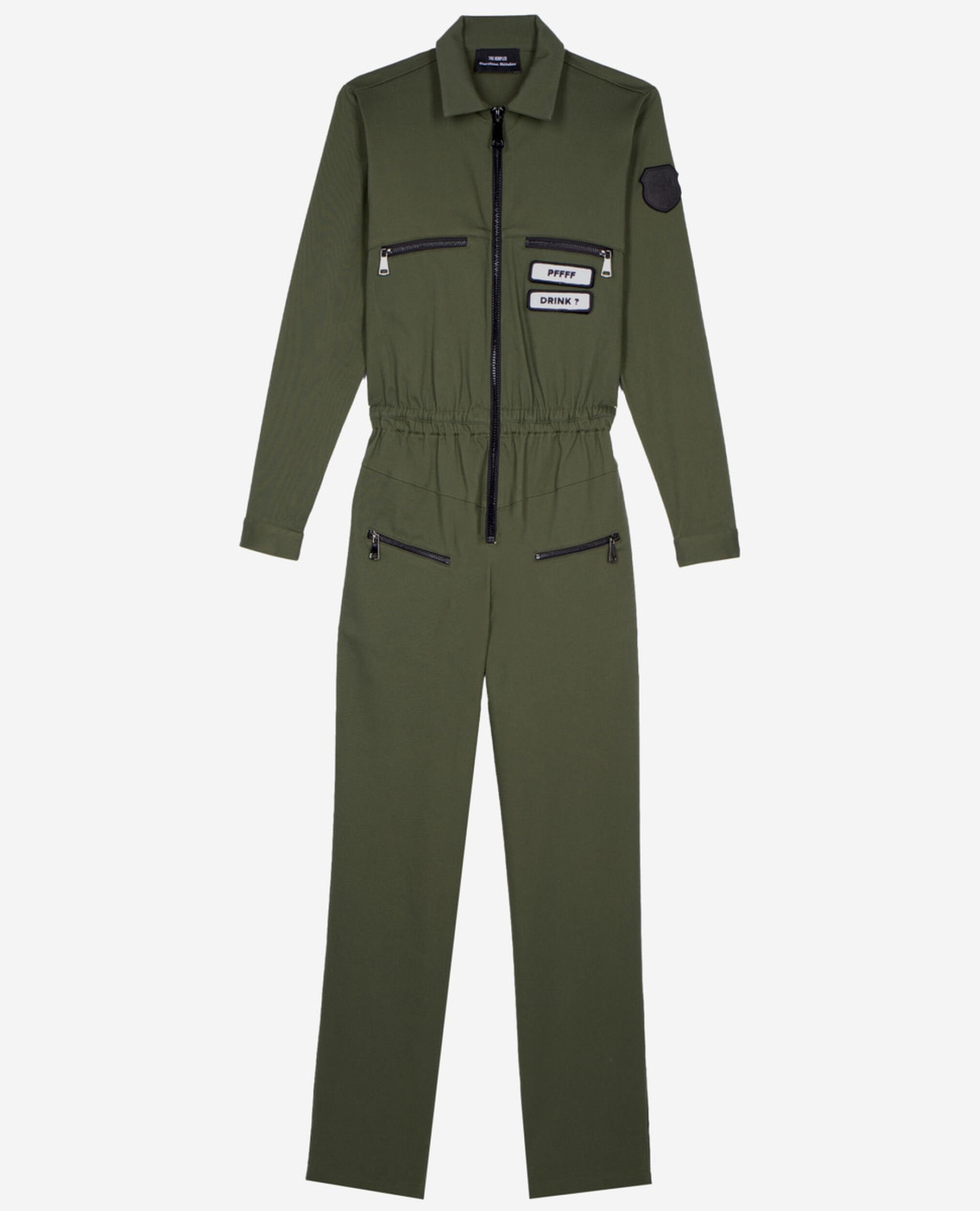 Khaki The Kooples x Carolina Ritzler jumpsuit, KAKI, hi-res image number null