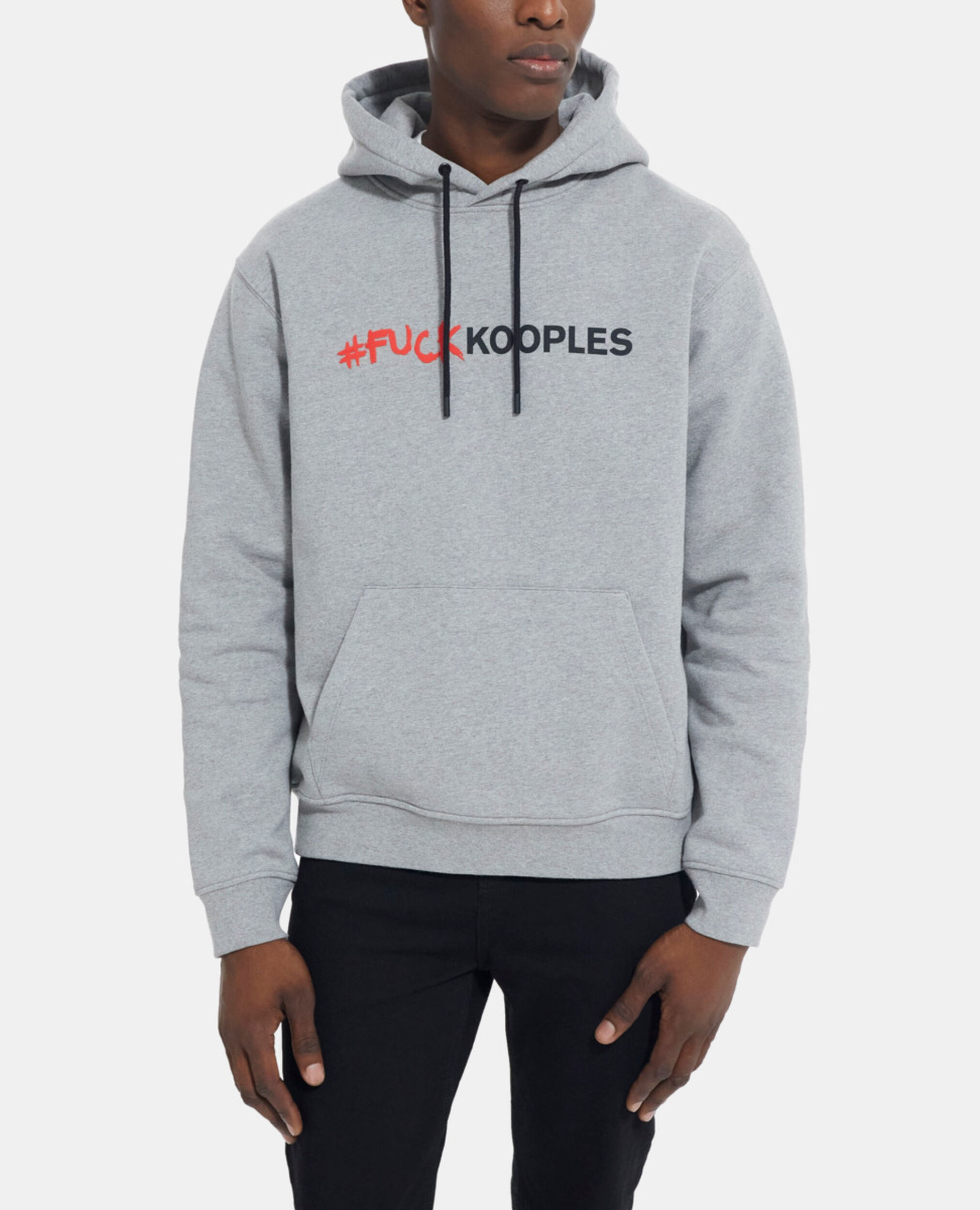 Graues Sweatshirt mit Logo, GREY MELANGE, hi-res image number null