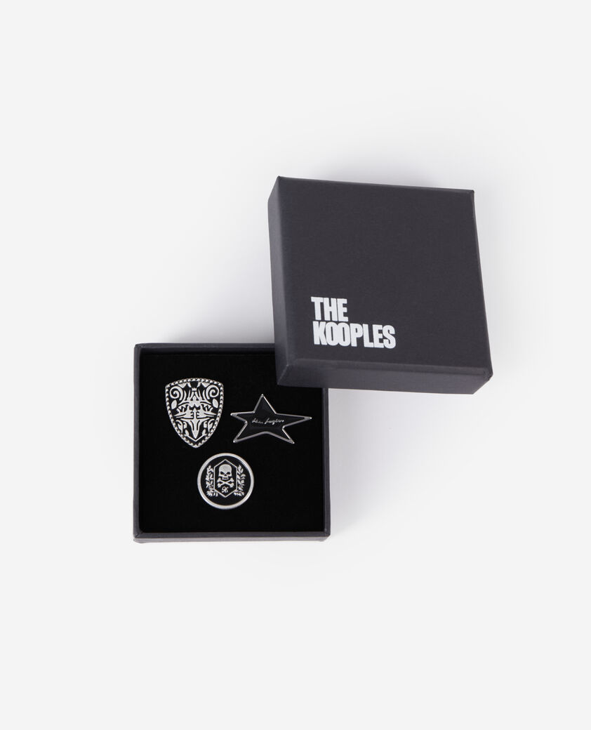The Kooples MIXED ANTIC SILVER pins set