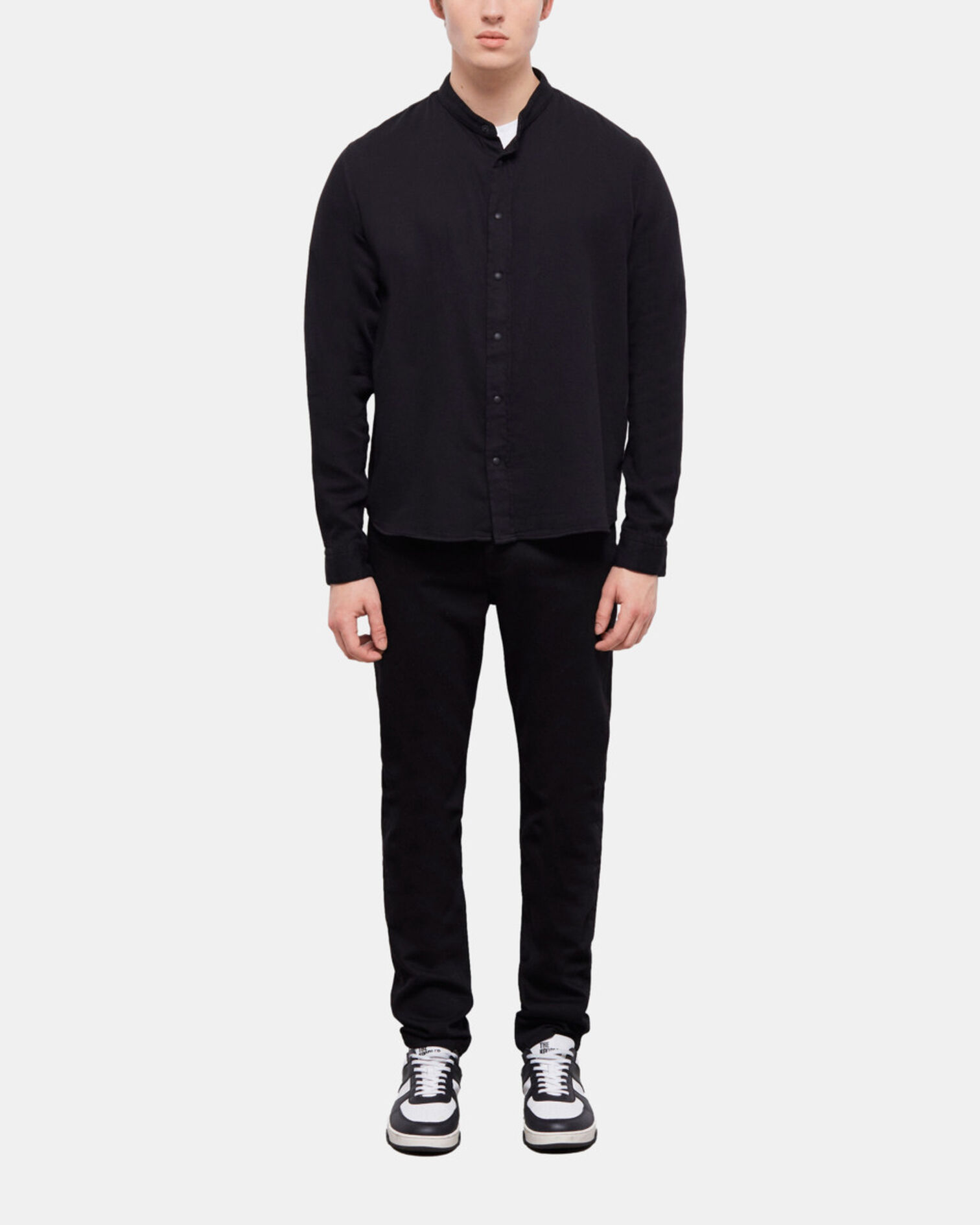 Camisa informal negra, BLACK, hi-res image number null