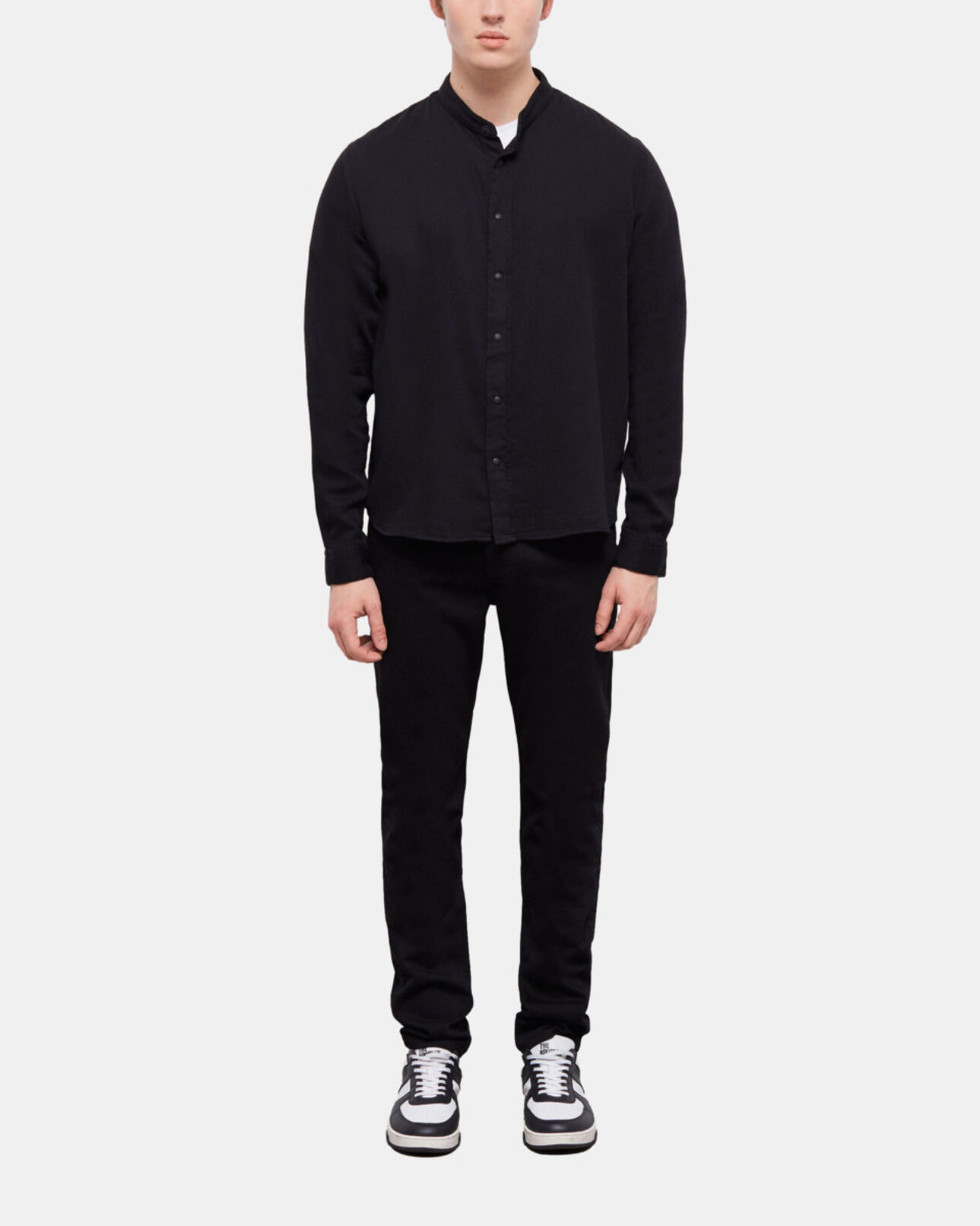 The Kooples HOMBRE BLACK camisa informal negra