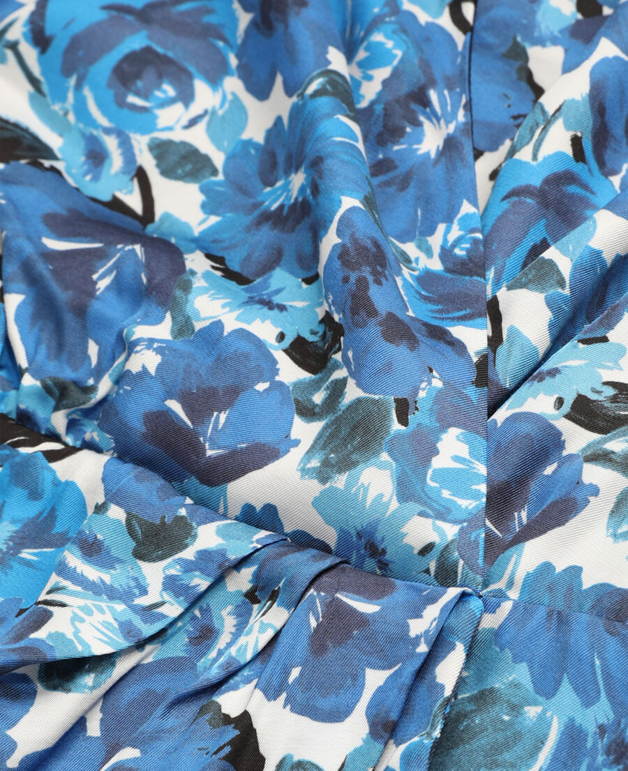 robe portefeuille courte imprimée