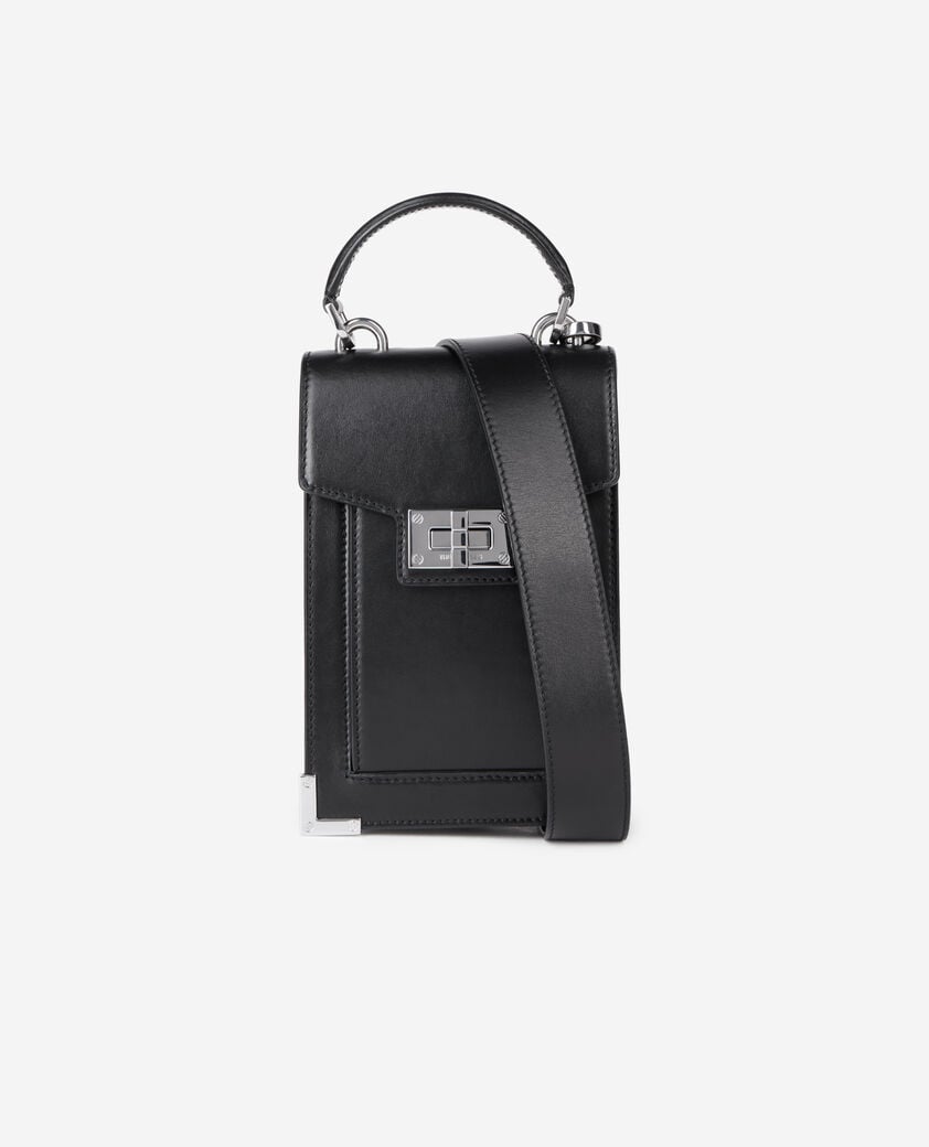 The Kooples FEMME BLACK sac emily reporter en cuir noir