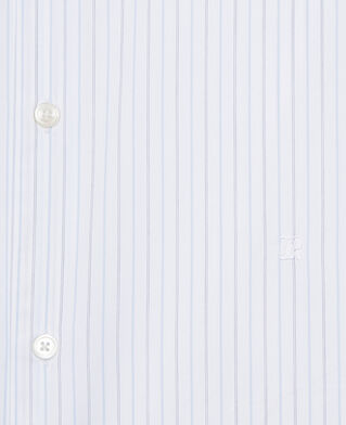 The Kooples HOMME WHITE / BLUE chemise formelle &agrave; rayures blanche