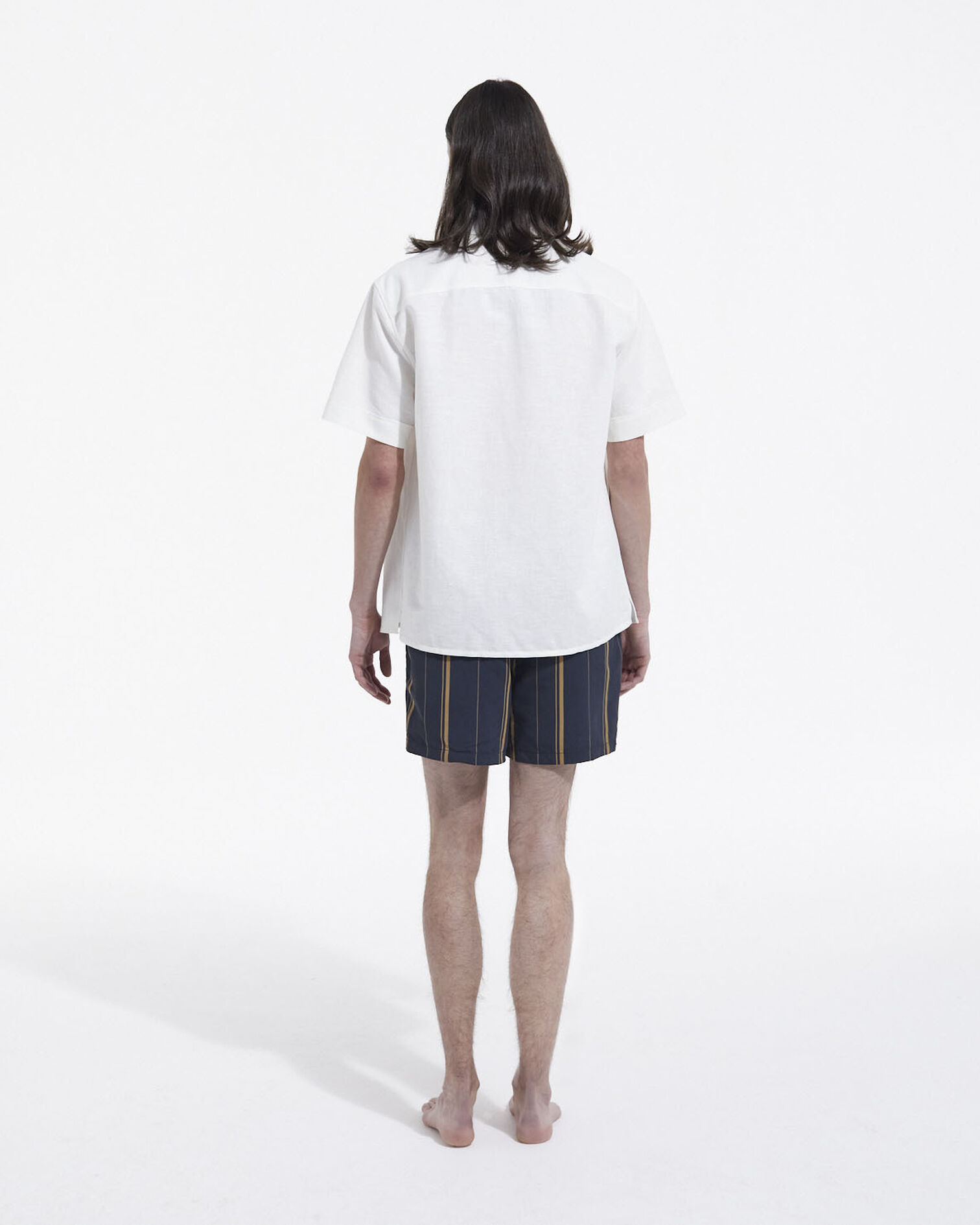 Chemise col hawaien et broderies, ECRU, hi-res image number null