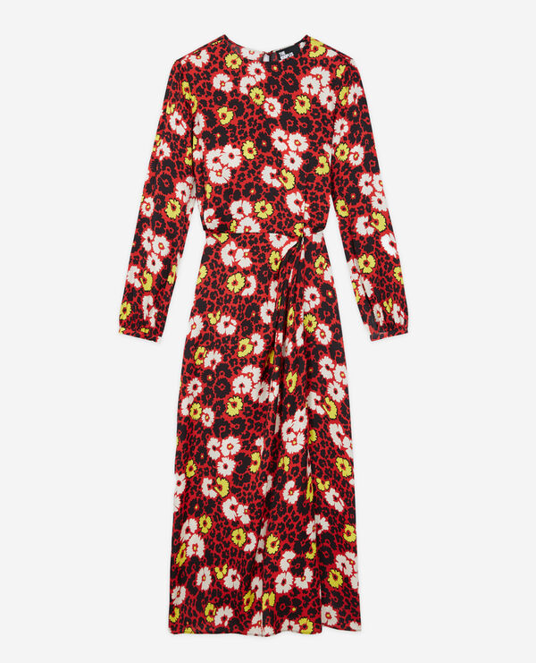 floral print long dress